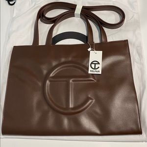 TELFAR Medium Chocolate Shopping Bag